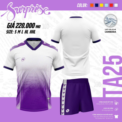 ÁO BÓNG ĐÁ KHÔNG LOGO TA25 SURPRISE